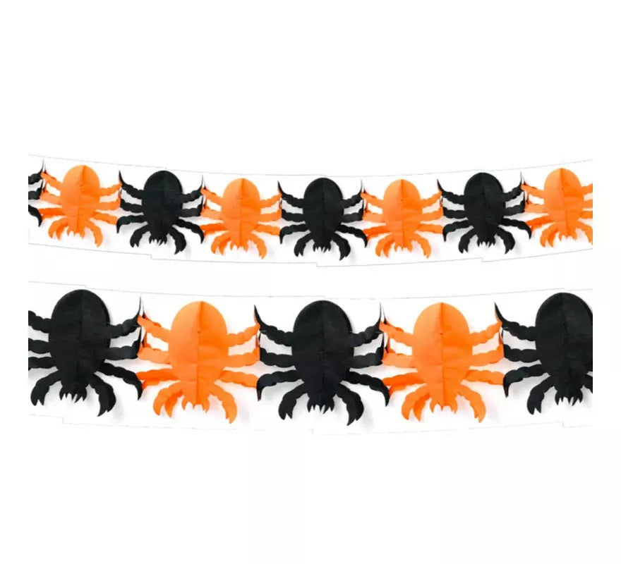 Translation missing: fr.Guirnalda de Spider negro y naranja de 3 mts