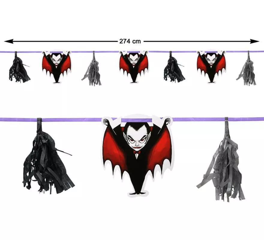 Translation missing: fr.Guirnalda de Vampiros para Halloween de 274 cm