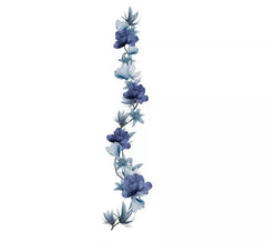 Guirlande de fleurs grises 220 cm