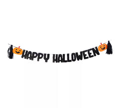Guirlande Happy Halloween avec citrouilles de 3 mètres