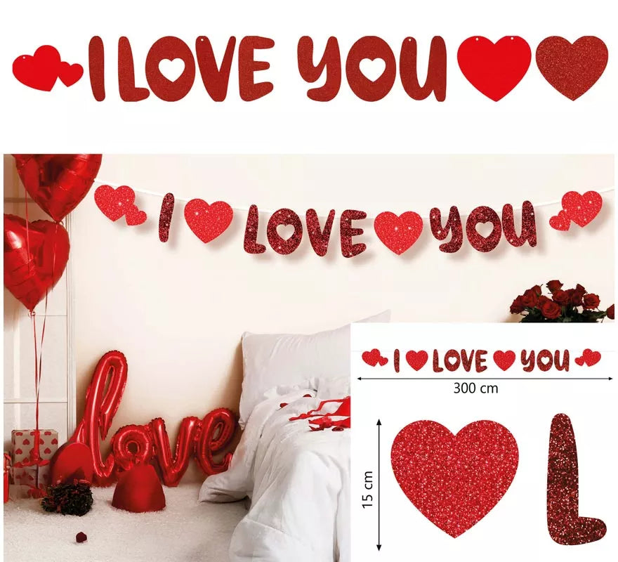 Translation missing: fr.Guirnalda 'I Love You' de 300 cm