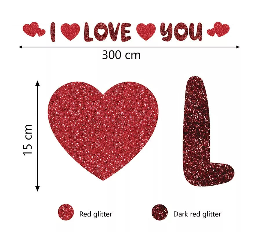 Translation missing: fr.Guirnalda 'I Love You' de 300 cm