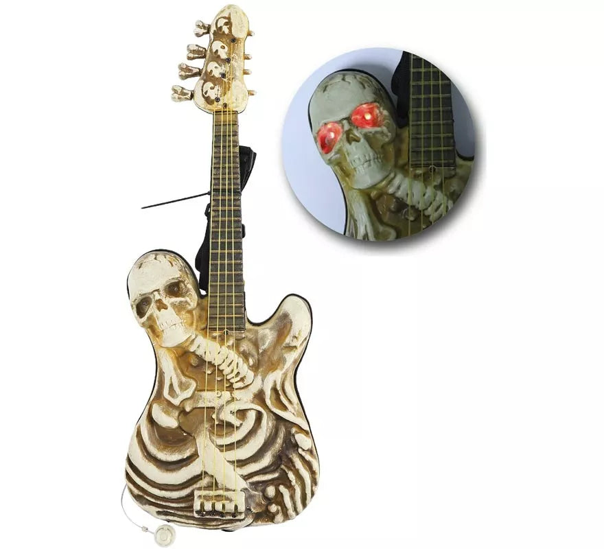 Translation missing: fr.Guitarra de Esqueleto con Luz y Sonido de 58 cm