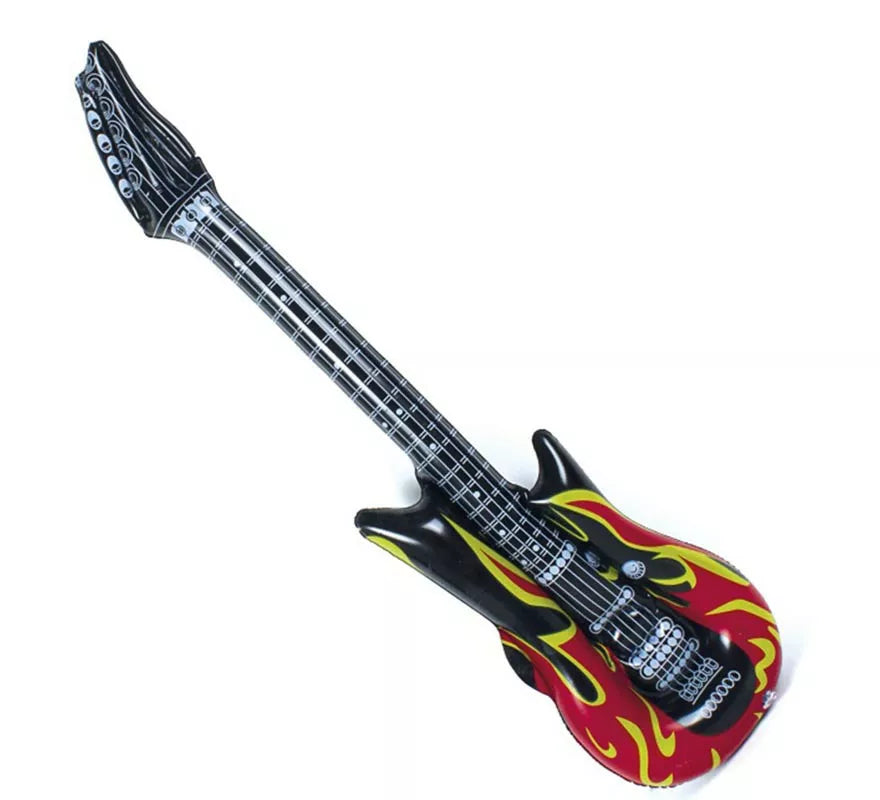Translation missing: fr.Guitarra de Rockero llamas hinchable de 90 cm