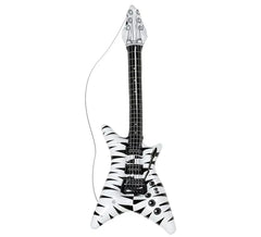Guitare Rockstar gonflable 95 cm imprimé zèbre