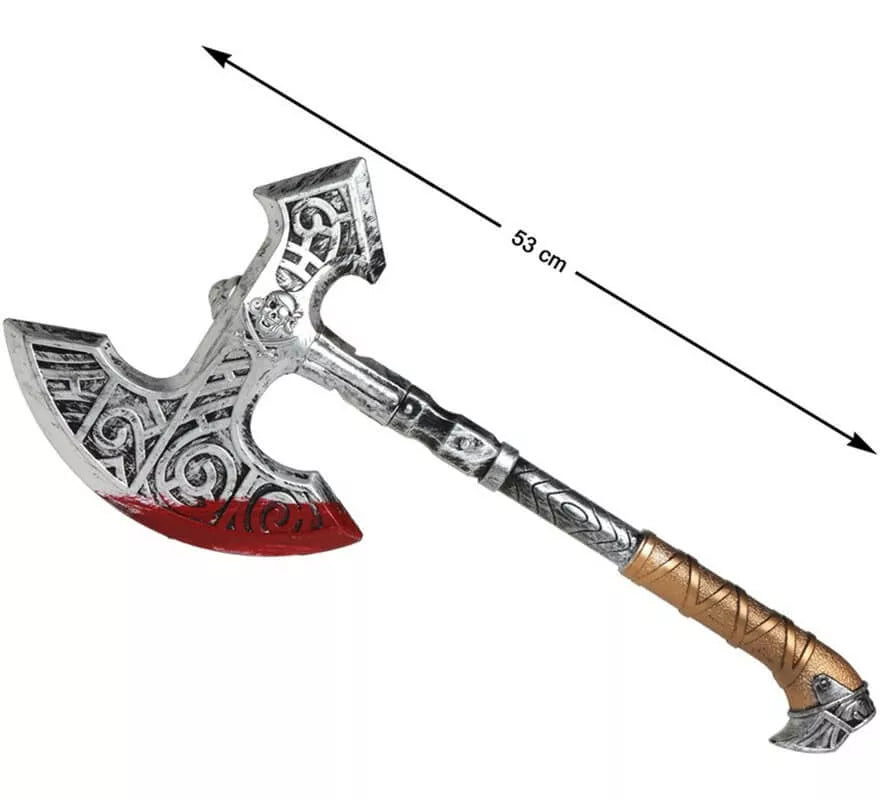 Translation missing: es.Hacha Medieval con Sangre de 53 cm