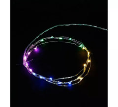 Fil de 10 mètres. 100 LED rouges, vertes et bleues