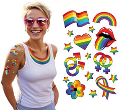 Planche de tatouages LGBT 14x30 cm