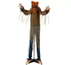 Loup-garou animé avec socle 100x20x160 cm