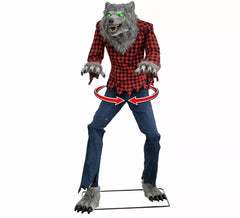 Loup-garou avec lumière, son et mouvement 205 cm