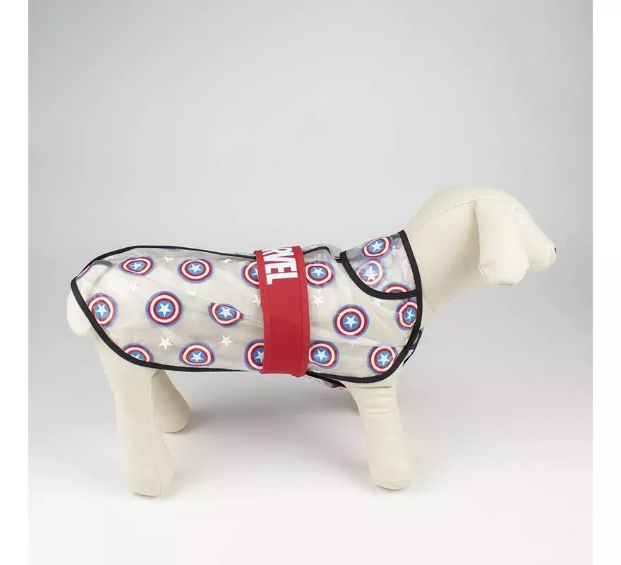 Translation missing: fr.Impermeable Ajustable para Perro de Capitan America