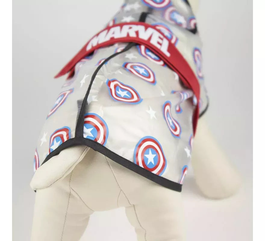 Translation missing: fr.Impermeable Ajustable para Perro de Capitan America