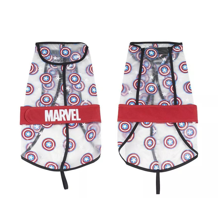 Translation missing: fr.Impermeable Ajustable para Perro de Capitan America
