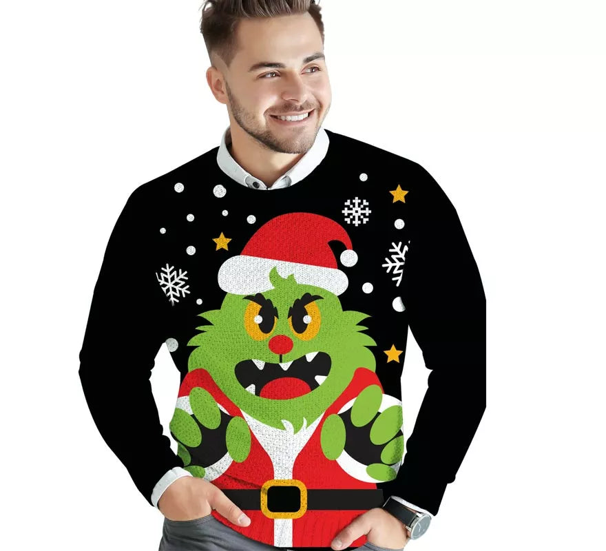 Translation missing: fr.Jersey de Duende Gruñón de Navidad para hombre