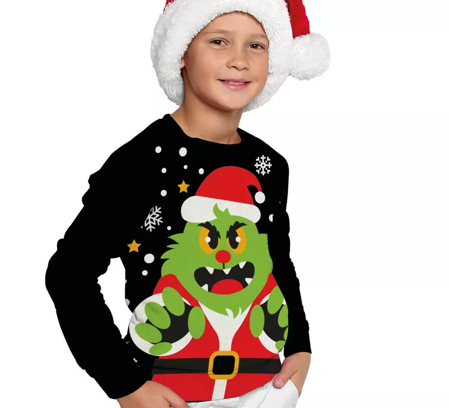 Translation missing: fr.Jersey de Duende Gruñón de Navidad para niños