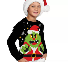 Jersey de Duende Gruñón de Navidad para niños