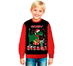Pull de Noël dinosaure pour enfants