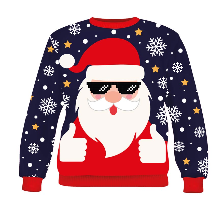 Translation missing: fr.Jersey Navidad Papá Noel cool para hombre