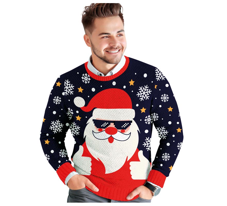 Translation missing: fr.Jersey Navidad Papá Noel cool para hombre