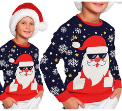 Pull de Noël cool Père Noël pour enfants