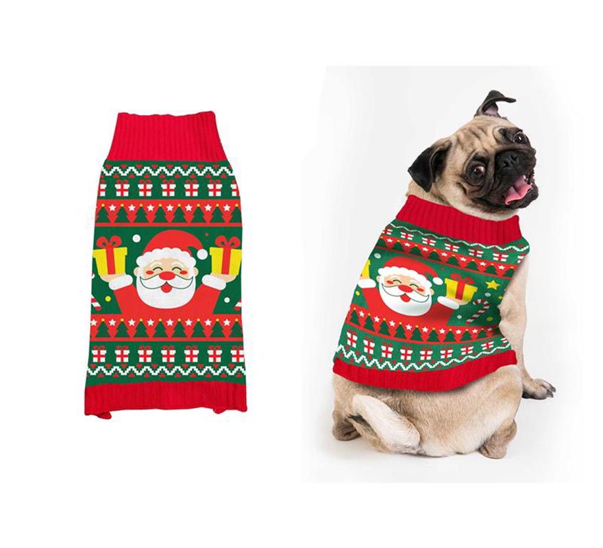 Translation missing: fr.Jersey Navidad Papá Noel para perro