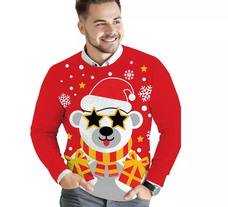 Translation missing: fr.Jersey Navideño de Oso Polar para hombre