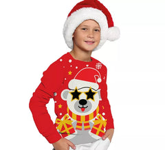 Pull de Noël ours polaire pour enfants