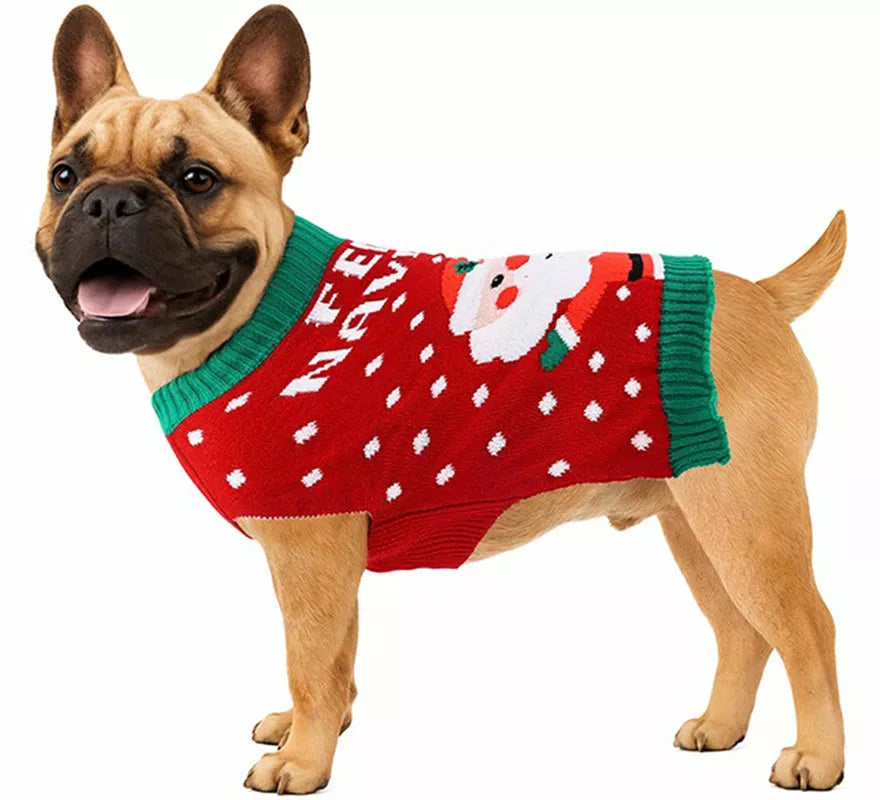 Translation missing: fr.Jersey Navideño de Papá Noel para perro