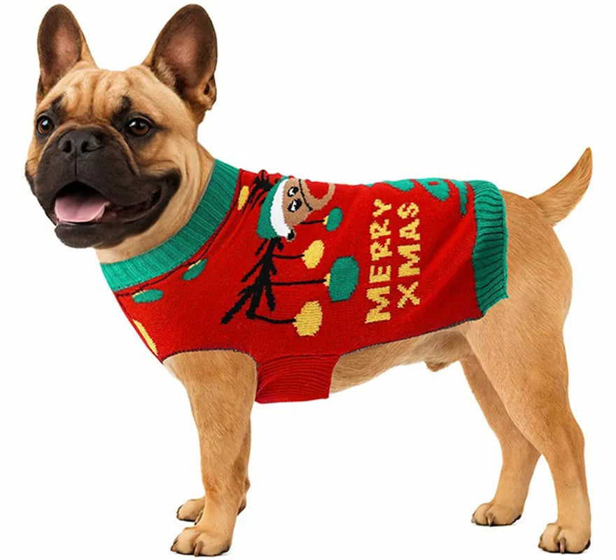 Translation missing: fr.Jersey Navideño de Reno para perro