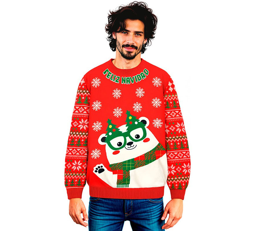 Translation missing: fr.Jersey Navideño Osito Polar para adulto