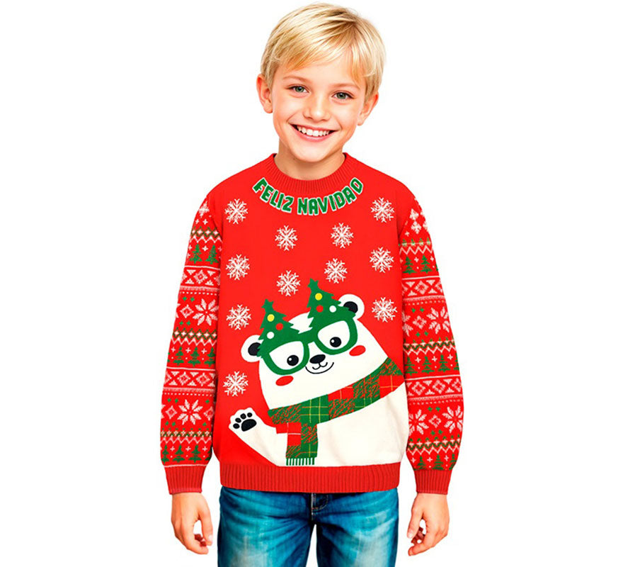 Translation missing: fr.Jersey Navideño Osito Polar para niños