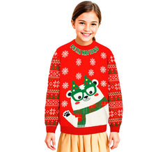 Pull de Noël ours polaire pour enfants