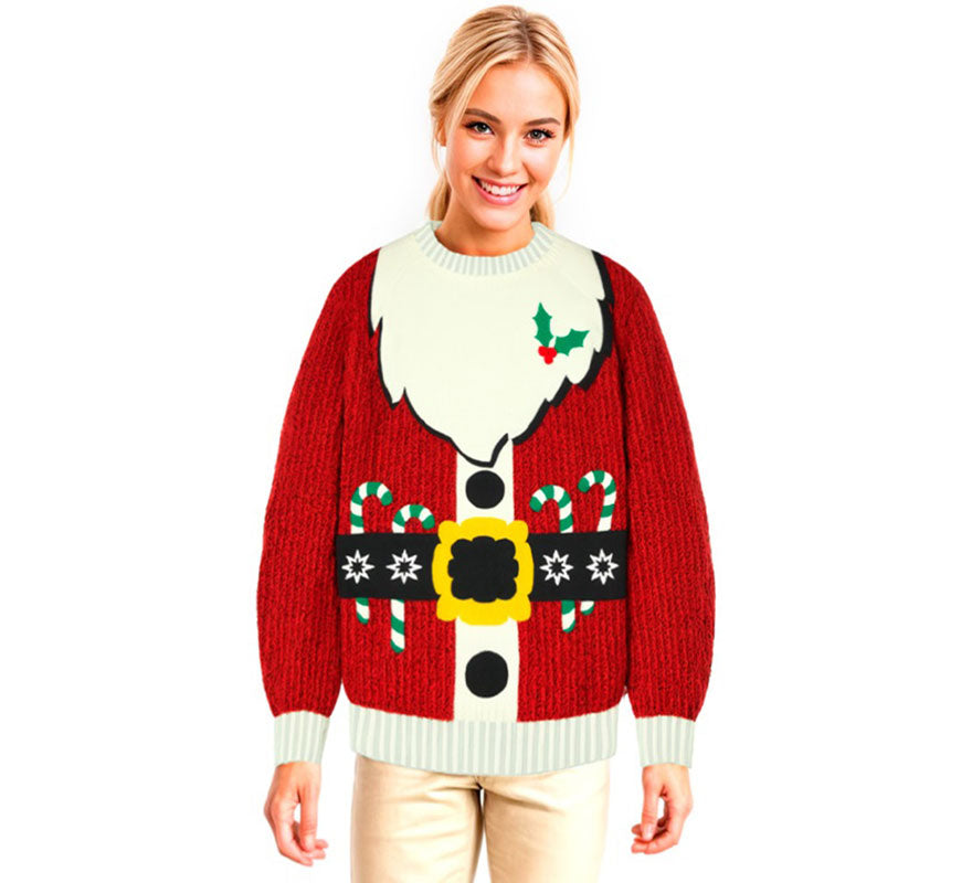 Jersey Navideño Papá Noel para adulto