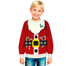 Pull de Noël avec le Père Noël pour enfants