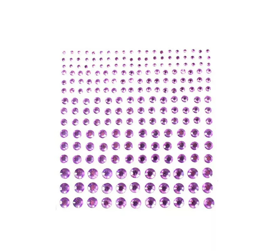 Translation missing: fr.Joyas Adhesivas de Diamante brillo morado adulto