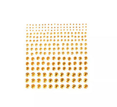 Bijoux Adhésifs Diamant Paillettes Orange Adulte