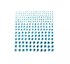 Bijoux Adhésifs Diamant Glitter Turquoise Adulte