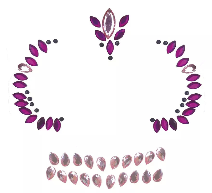 Translation missing: fr.Joyas Faciales Adhesivas de Calavera Lila