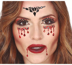 Bijoux de visage adhésifs de vampire