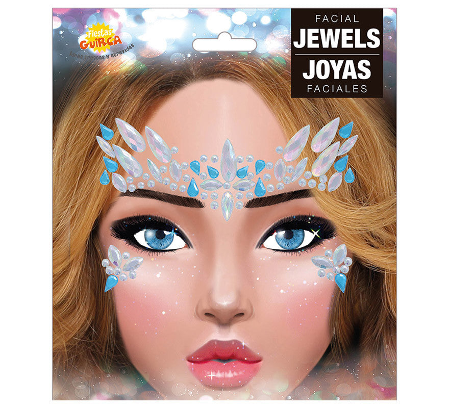 Translation missing: fr.Joyas Faciales Azules y Blancas Adhesivas