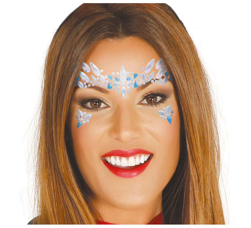 Translation missing: fr.Joyas Faciales Azules y Blancas Adhesivas