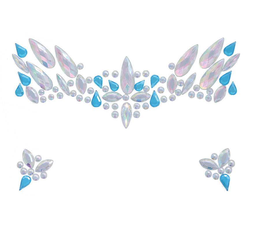 Translation missing: fr.Joyas Faciales Azules y Blancas Adhesivas