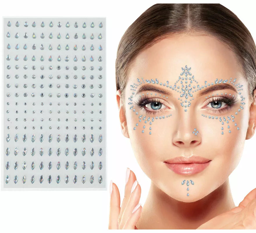 Translation missing: fr.Joyas Faciales brillantes surtidas de 10x20 cm adulto