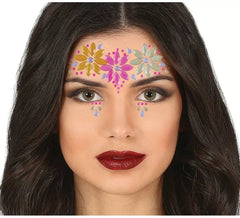 Bijoux pour le visage fleur de néon