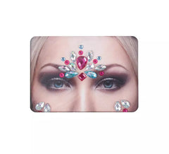 Bijoux pour le visage gouttes fuchsia brillantes