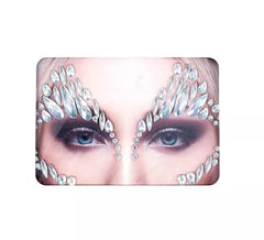 Bijoux pour le visage gouttes d'argent brillant