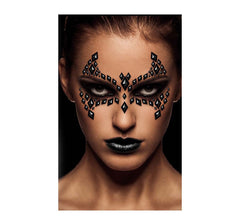 Bijoux adhésifs pour le visage chauve-souris