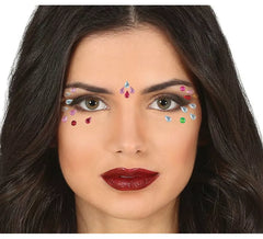 Bijoux pour les yeux du visage Gouttes multicolores