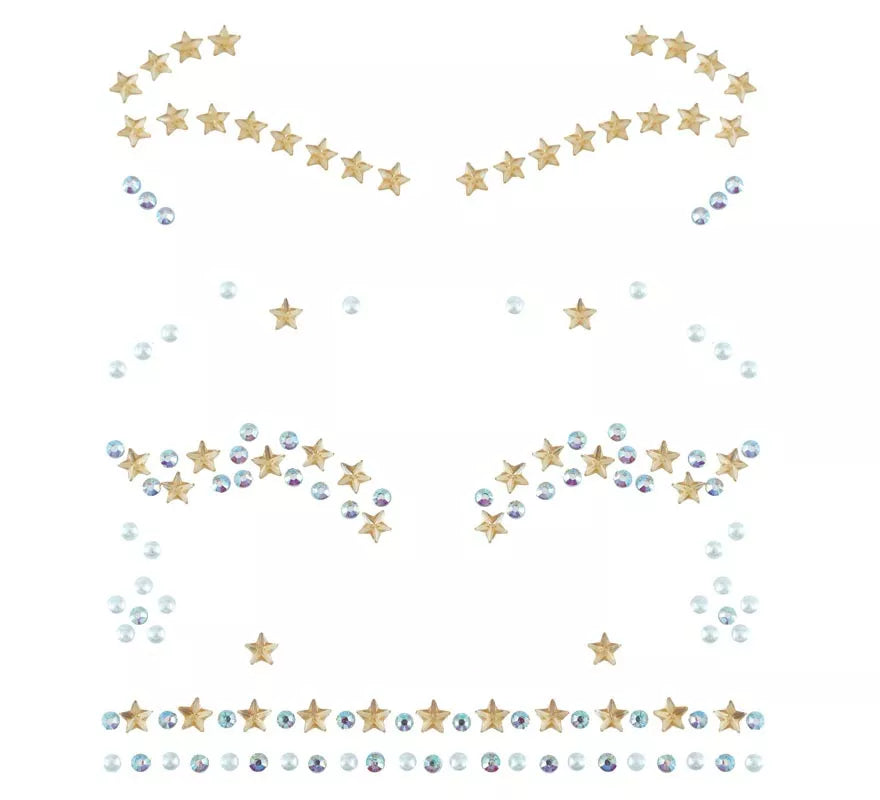 Translation missing: fr.Joyas Faciales Pestañas y Cejas Estrellas doradas