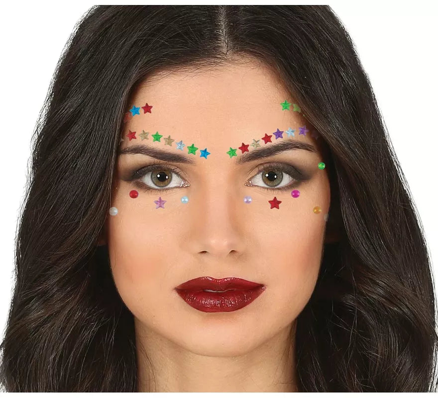 Translation missing: fr.Joyas Faciales Pestañas y Cejas Estrellas multicolor